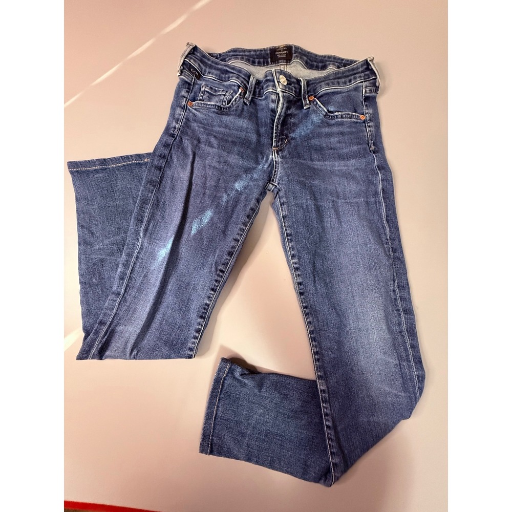 Citizens of Humanity Racer Low Rise Skinny Jeans Blue Denim Size 27